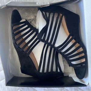 Torrid Caged Braided Black Heel